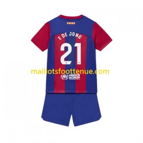Maillot/Tenue FC Barcelone Frenkie de Jong 21 Enfant Domicile 2023/2024